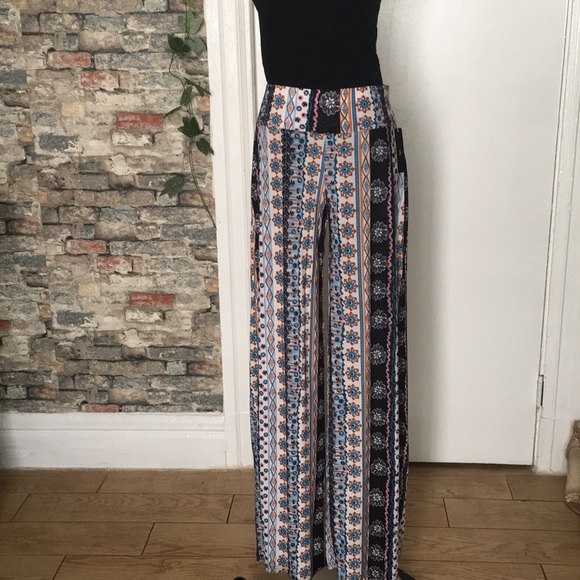 Shosho 🛍️ Capri Pants Blue & Pink  Sz Various - Picture 7 of 12